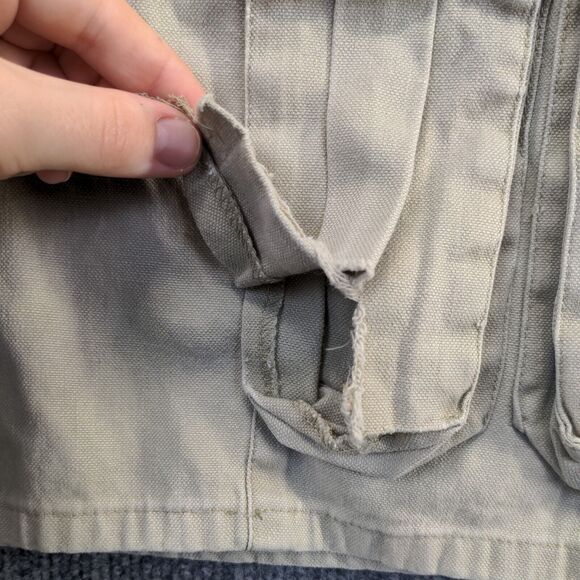 Bugle Boy Men's Cargo Shorts Tan Size 34 Ramie Cotton Blend Pockets - Picture 10 of 12